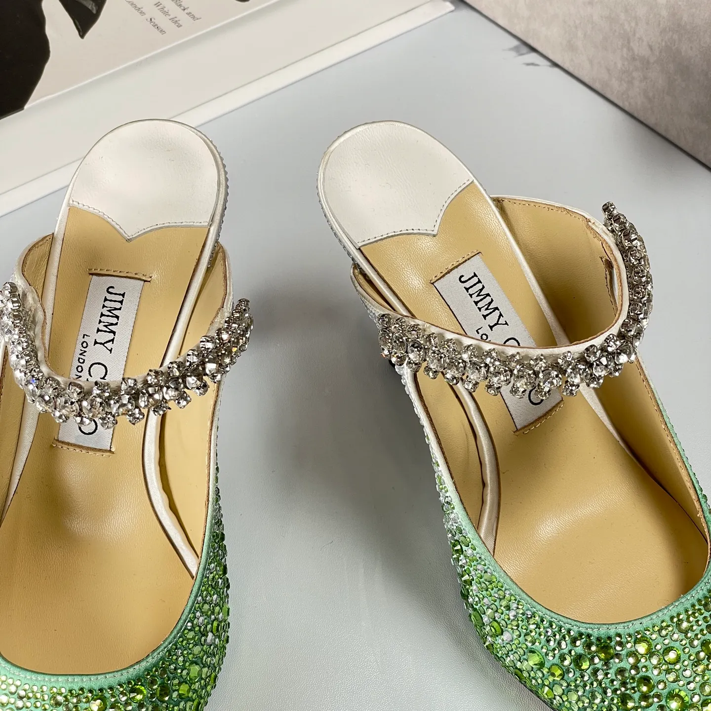 👟👟Ex-factory price 680👟👟 Jimmy Choo BING 65 diamond high heels 35-40 (41 42 43 customized)